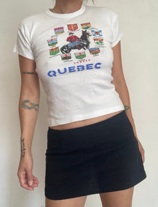 Vintage 70's Quebac Canada &nbsp;baby tee
